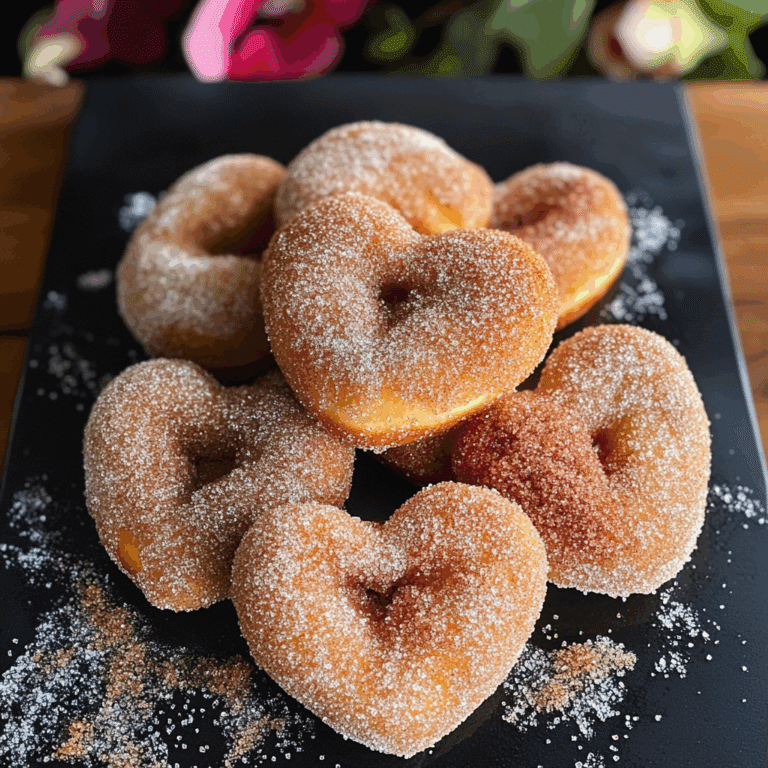 Cinnamon Sugar Heart Doughnuts Recipe