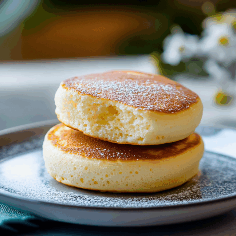 Fluffy Japanese Soufflé Pancakes Recipe