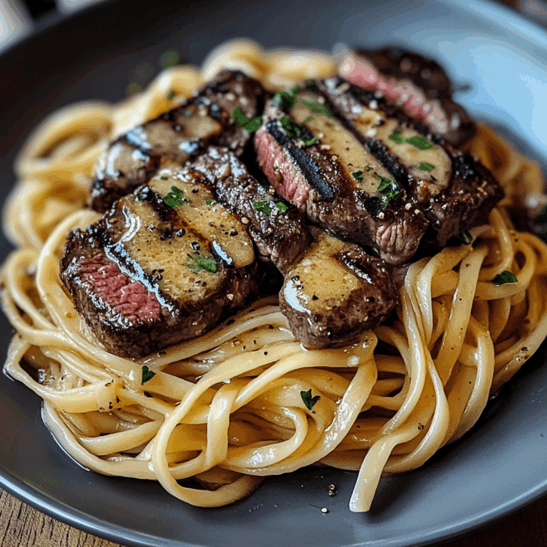 Garlic Butter Steak Lightning Noodles