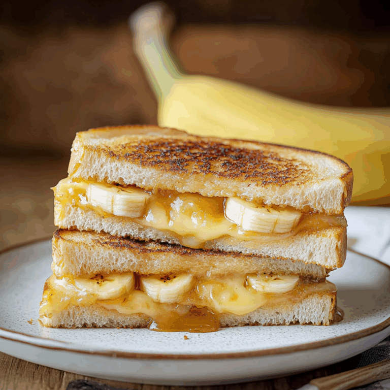 Honey Banana Grilled Cheese Sandwich
