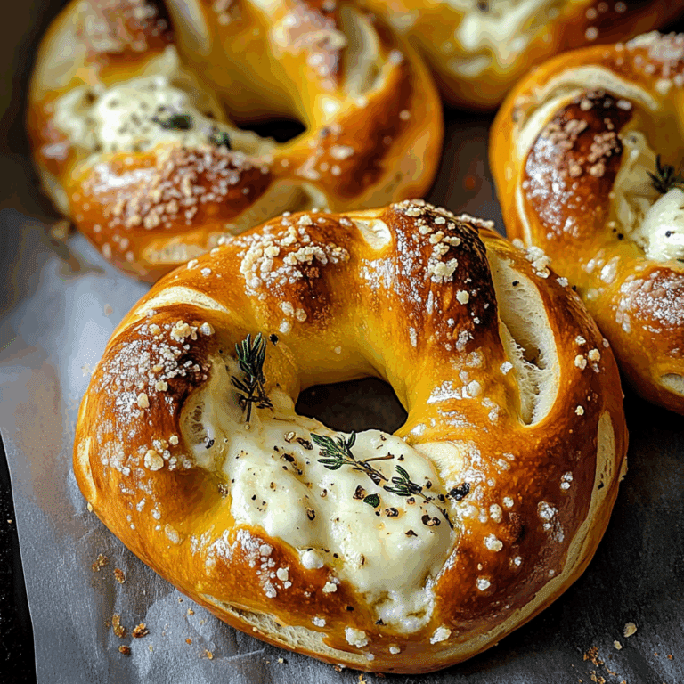 Mozzarella Stuffed Soft Pretzels