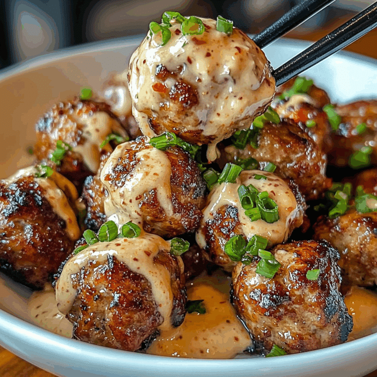 Tender Korean BBQ Meatballs with Spicy Mayo Dip