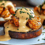 Bay Lobster Eggs Benedict with Cajun Hollandaise