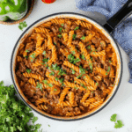 Beef Enchilada Pasta One-Pan Meal