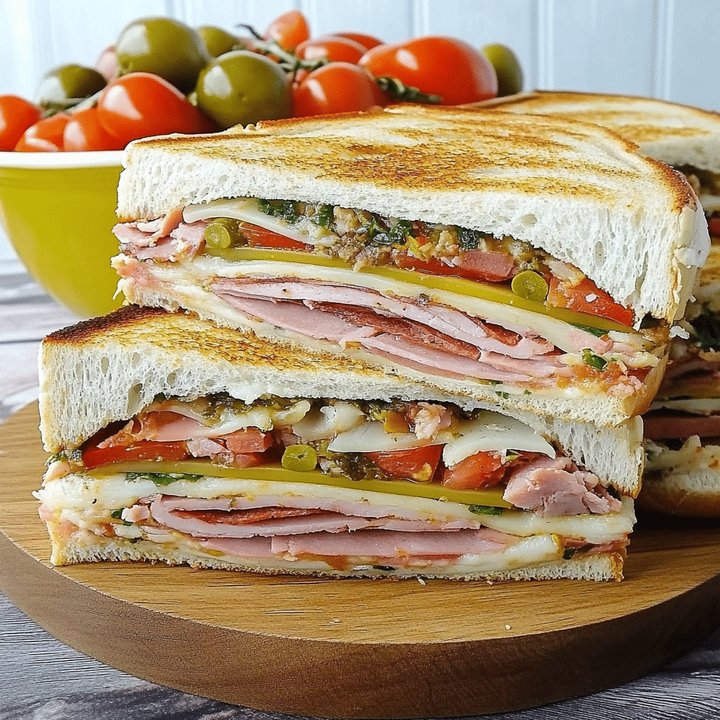 Classic Italian Muffuletta Sandwich Recipe