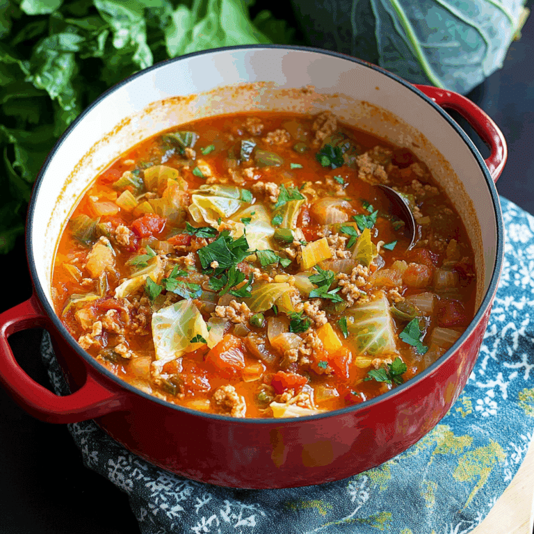 Comforting Cabbage Roll Soup