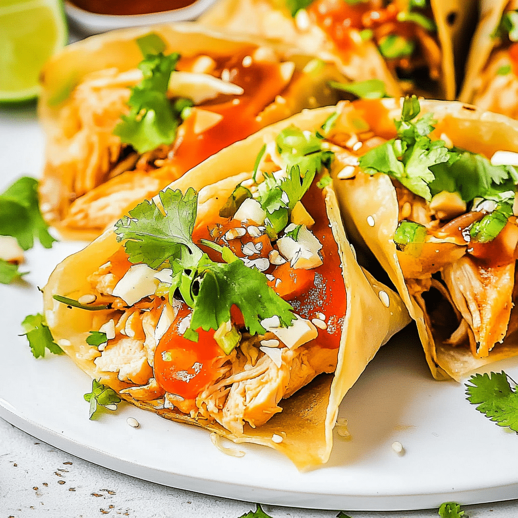 Copycat Applebee’s Chicken Wonton Tacos Recipe