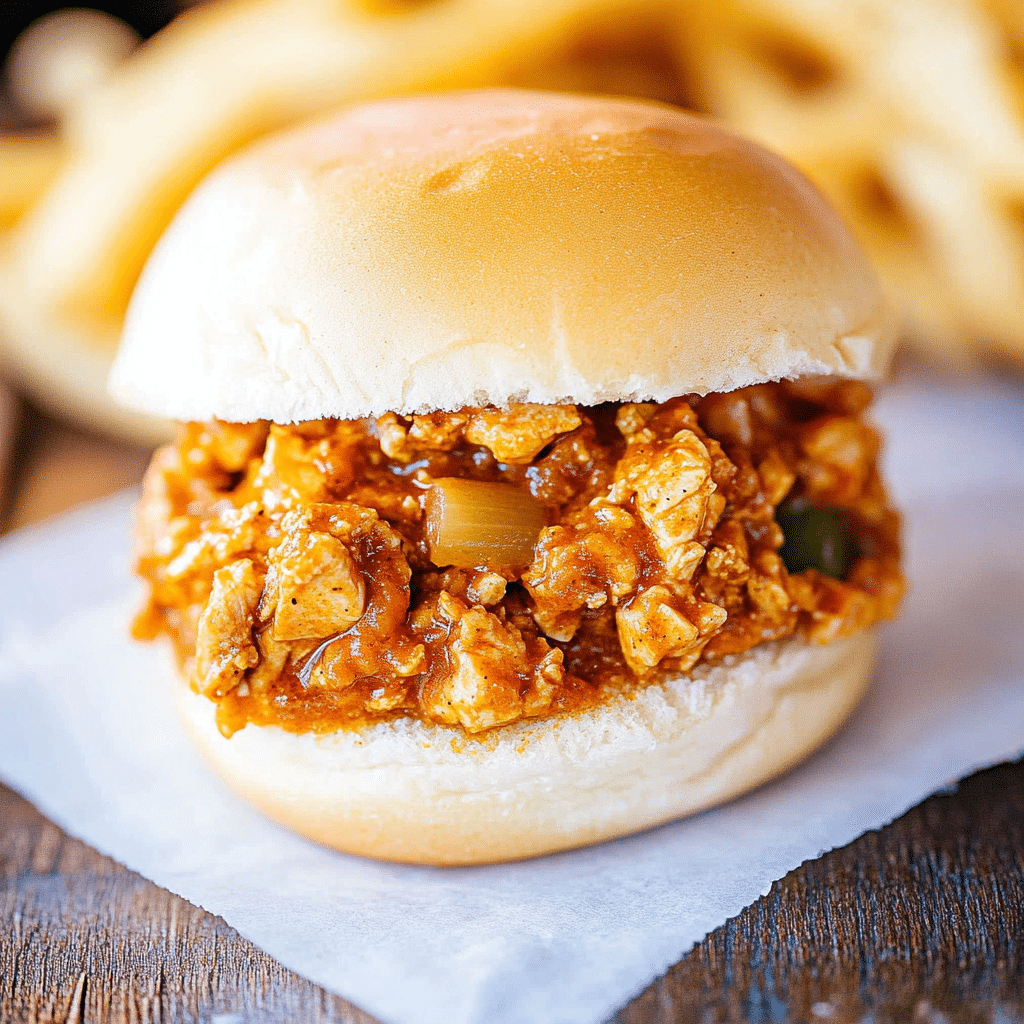 Delicious Cajun Chicken Sloppy Joes Recipe