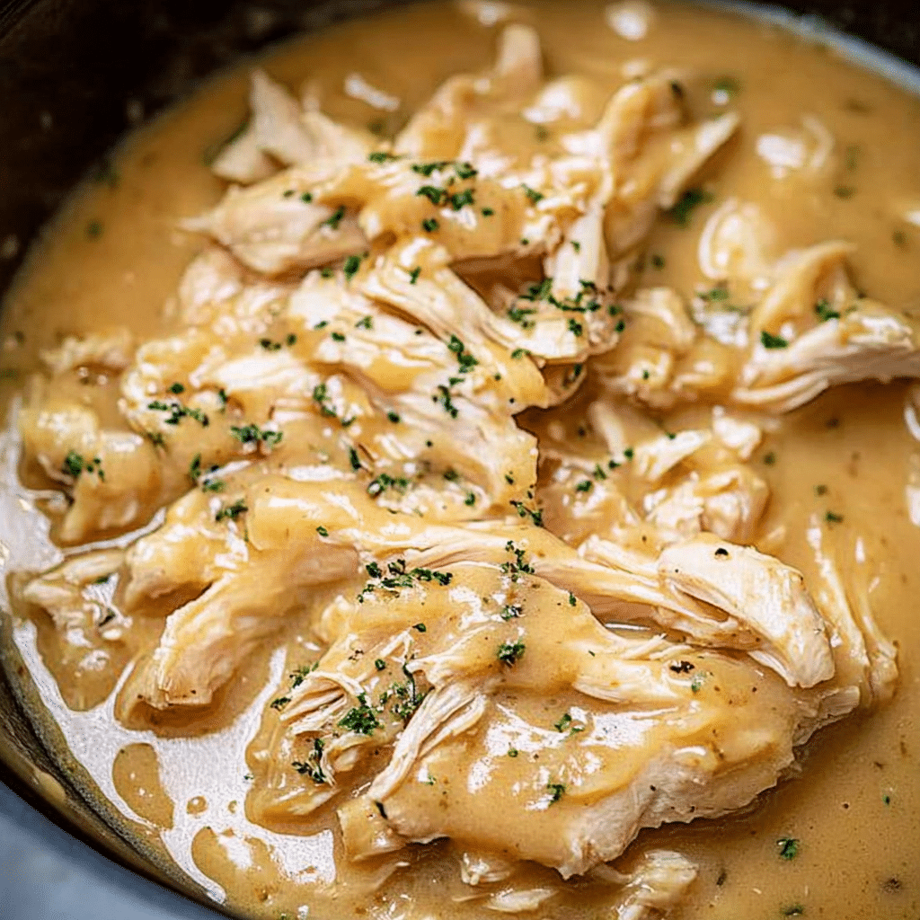 Easy Crock Pot Chicken and Gravy Recipe