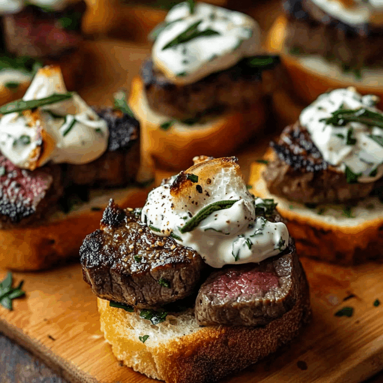 Garlic Bread Steak Bites with Horseradish Cream Recipe