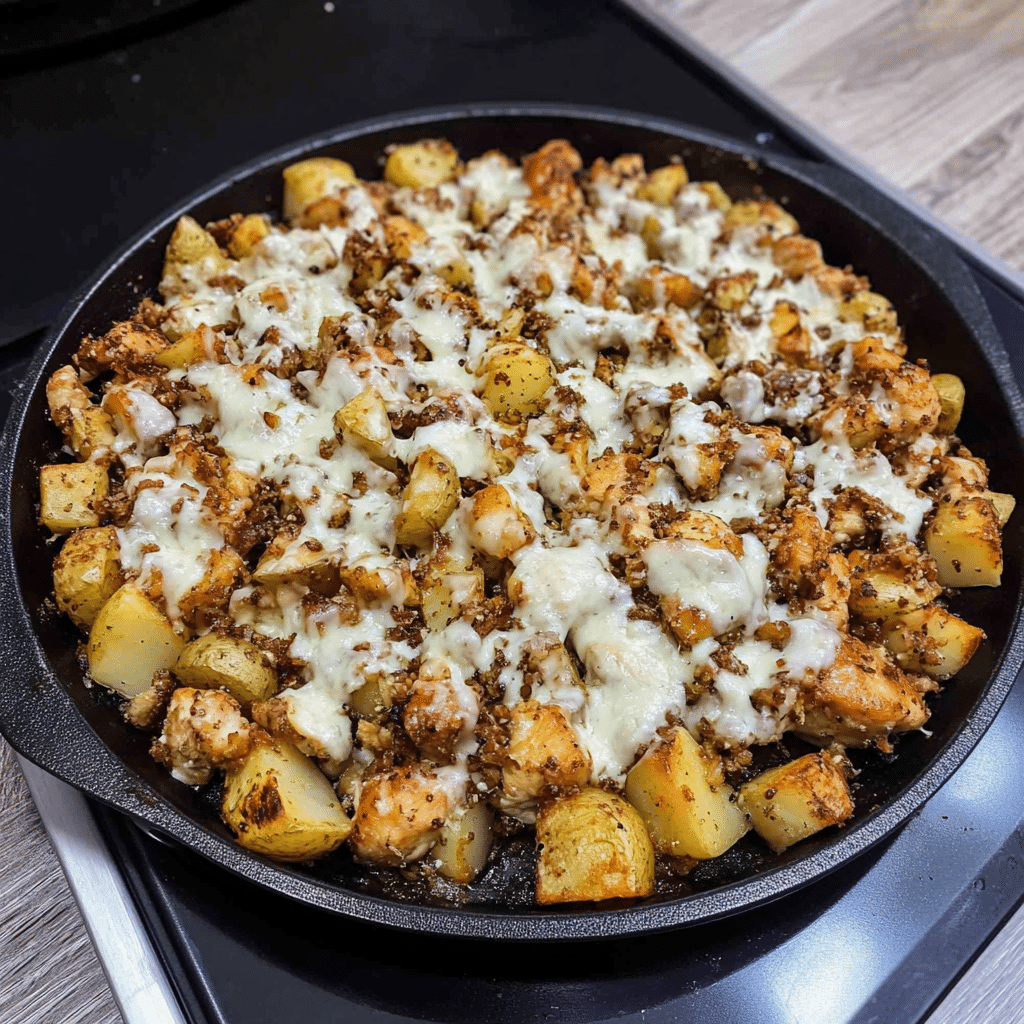 Garlic Parmesan Chicken and Potatoes Recipe