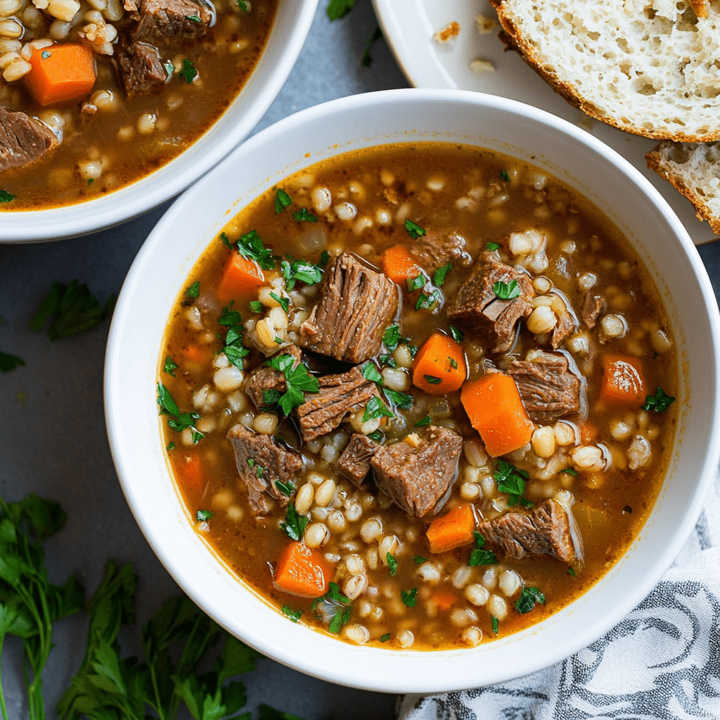 Hearty Beef and Barley Soup Recipe