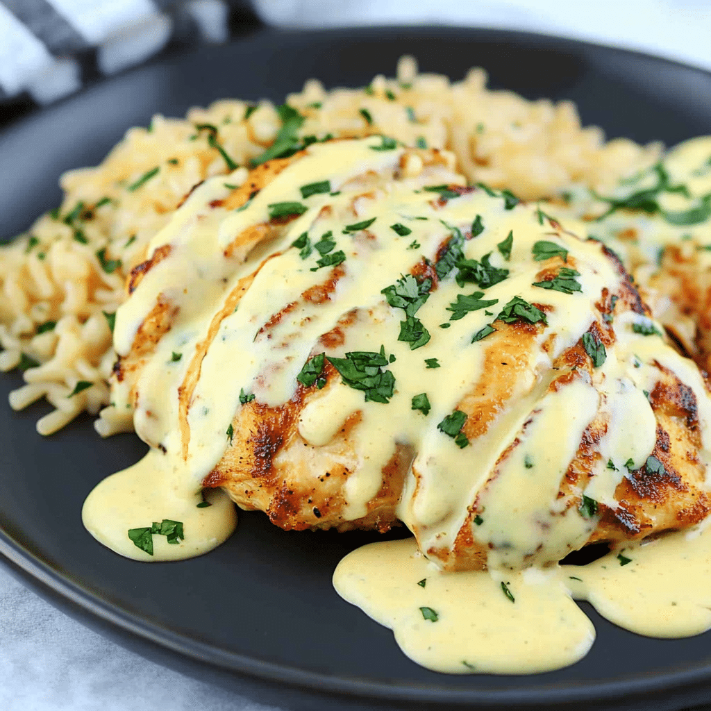 Mexican Chicken with Cheese Sauce