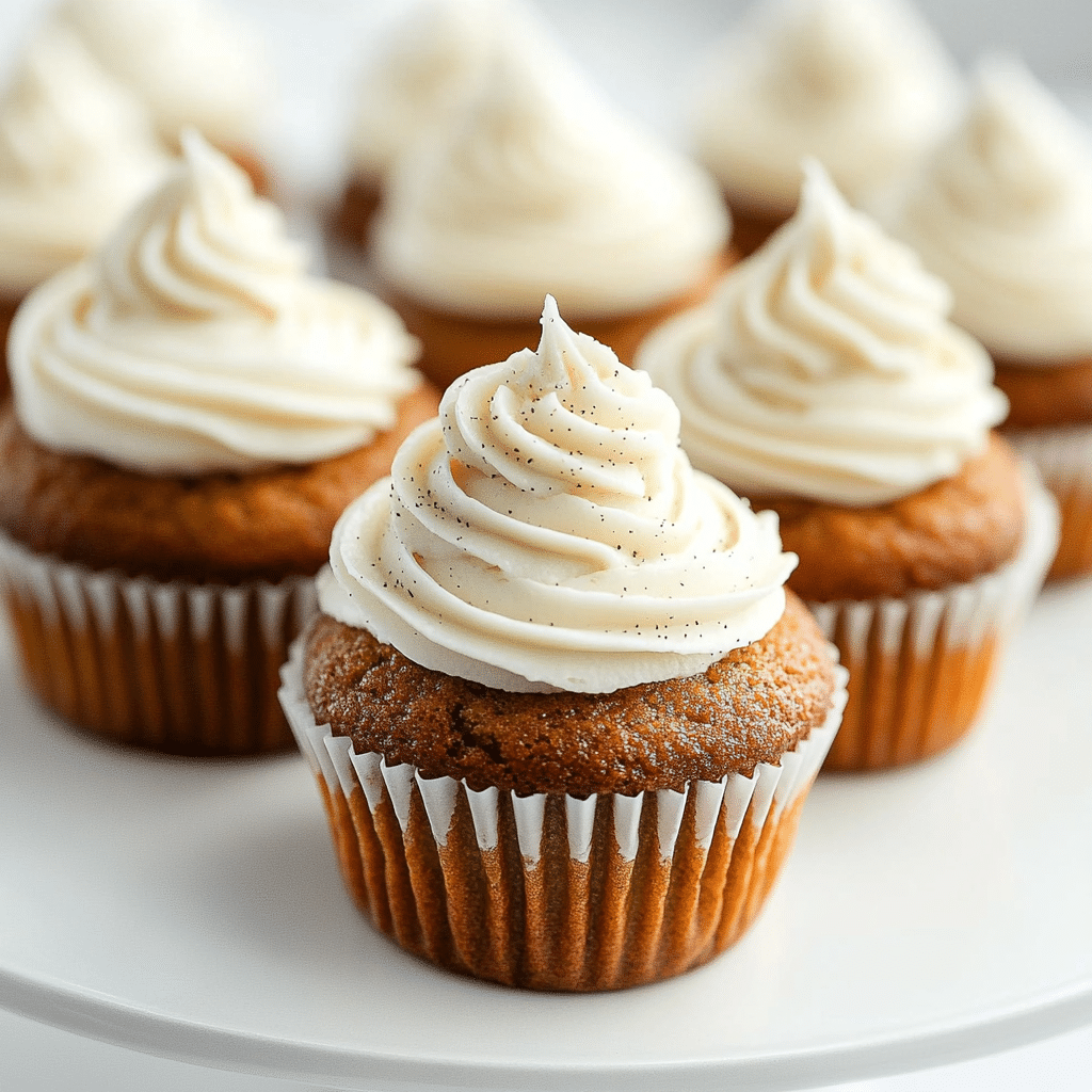 Pumpkin Cupcakes with Cream Cheese Frosting