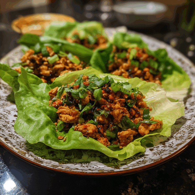 Asian Chicken Lettuce Wraps