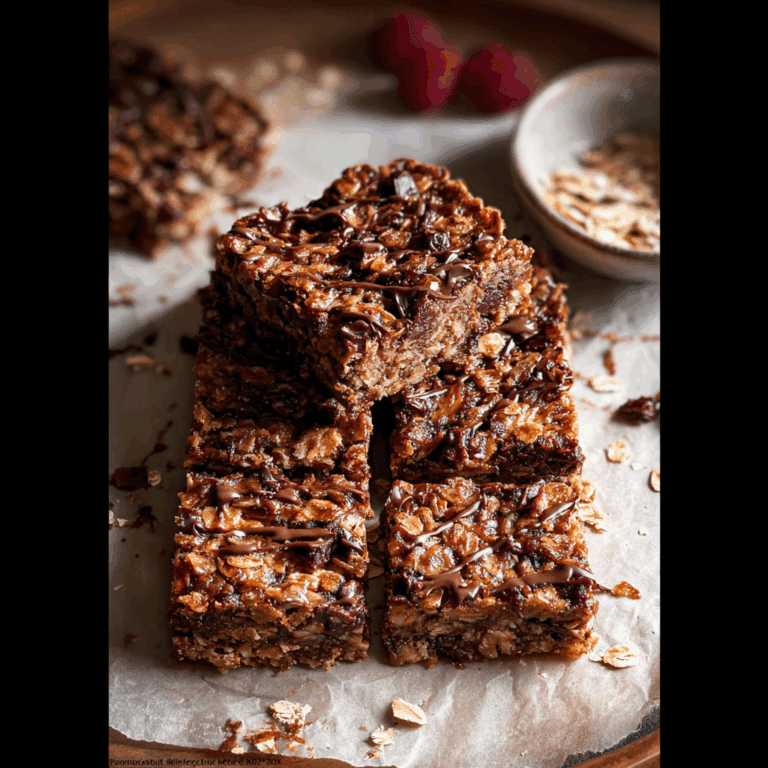 Baked Chocolate Oatmeal Bars