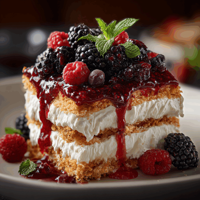 Berry Icebox Cake