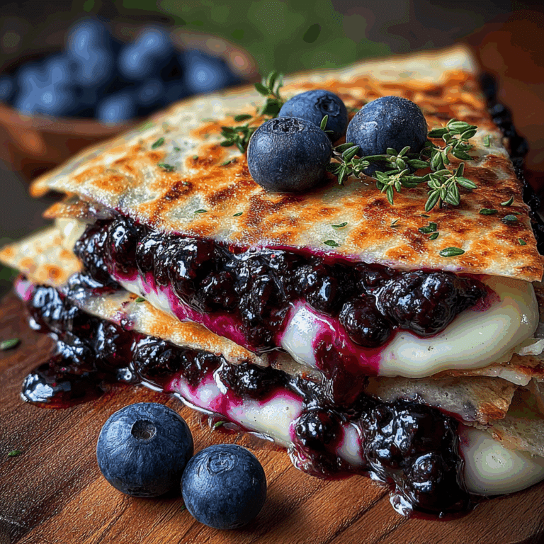 Blueberry Breakfast Quesadilla