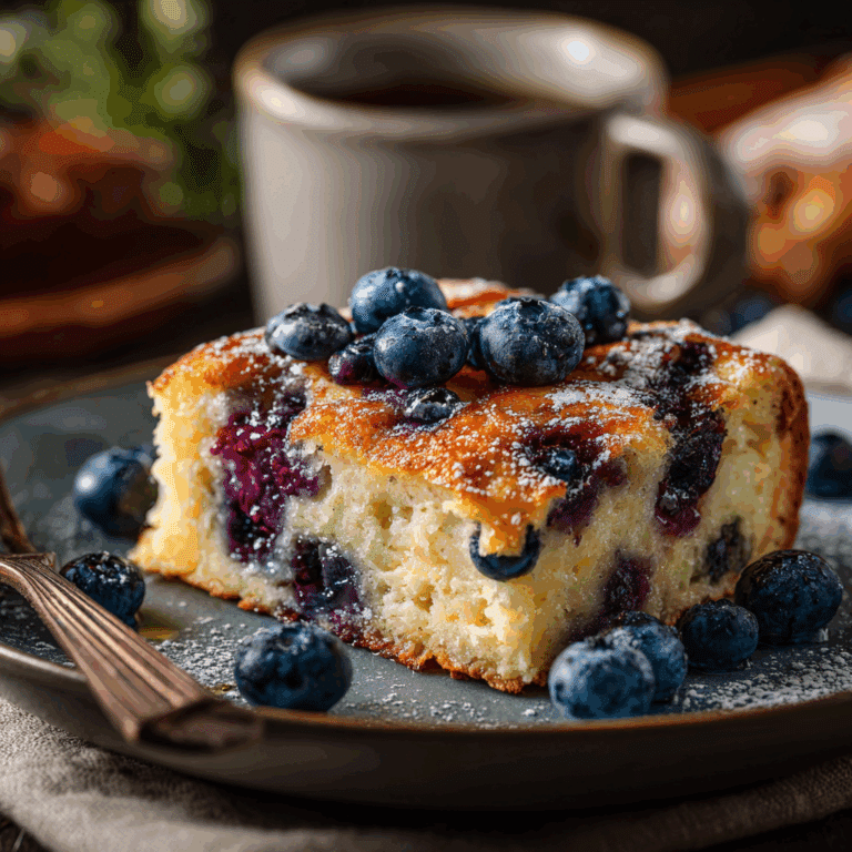 Blueberry Buttermilk Pancake Casserole
