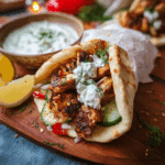 Chicken Gyros with Tzatziki Sauce
