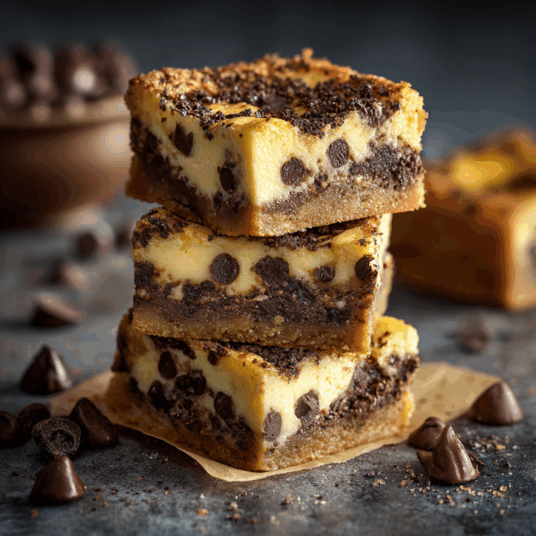 Chocolate Chip Cheesecake Bars