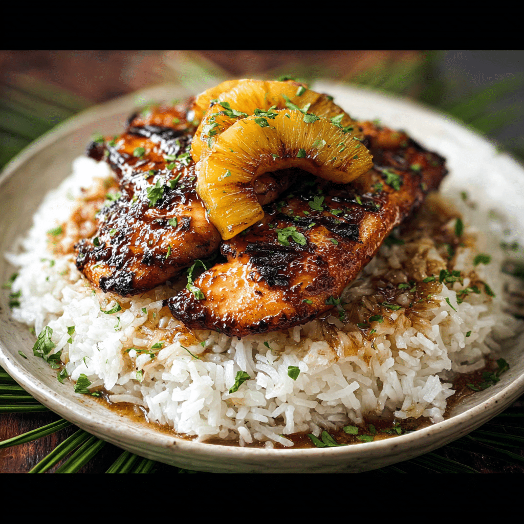 Hawaiian Chicken & Coconut Rice