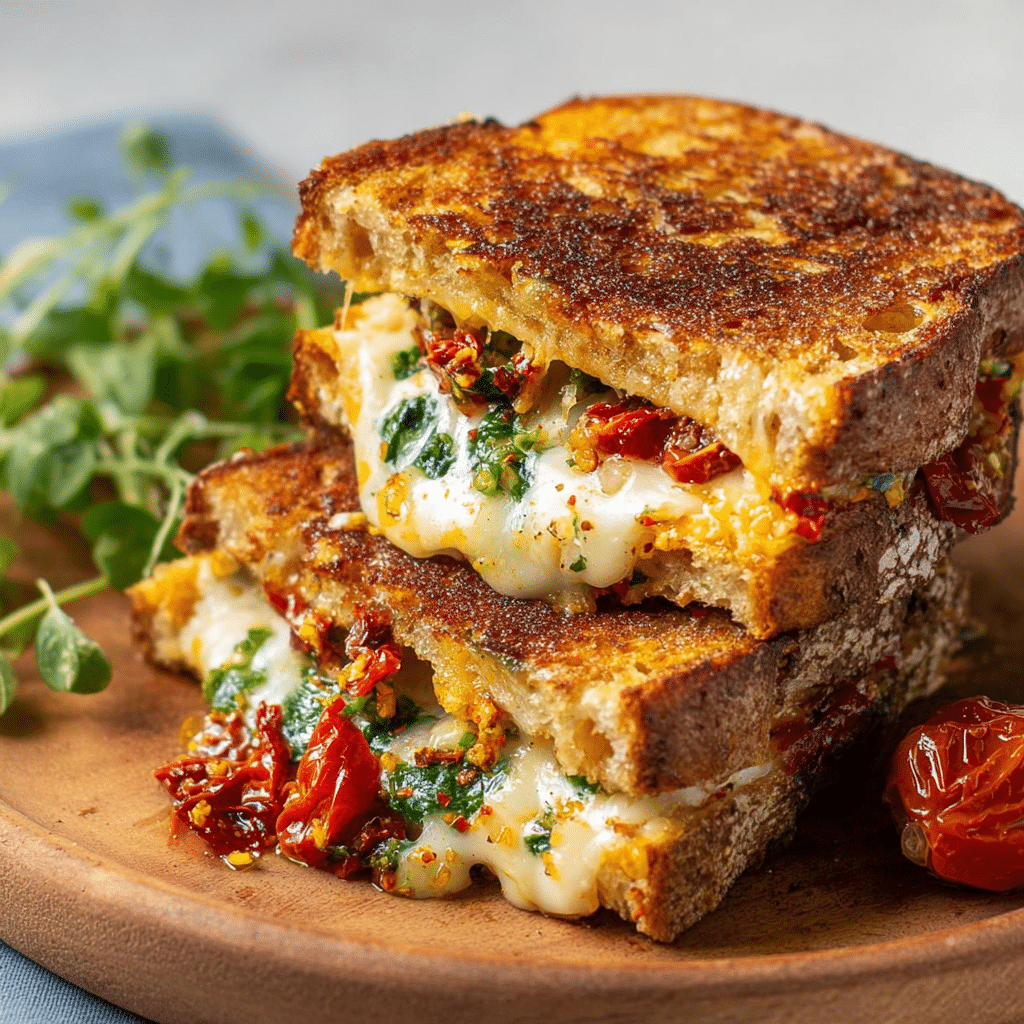 Mediterranean Grilled Cheese