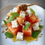Melon Feta Salad with Honey Vinaigrette