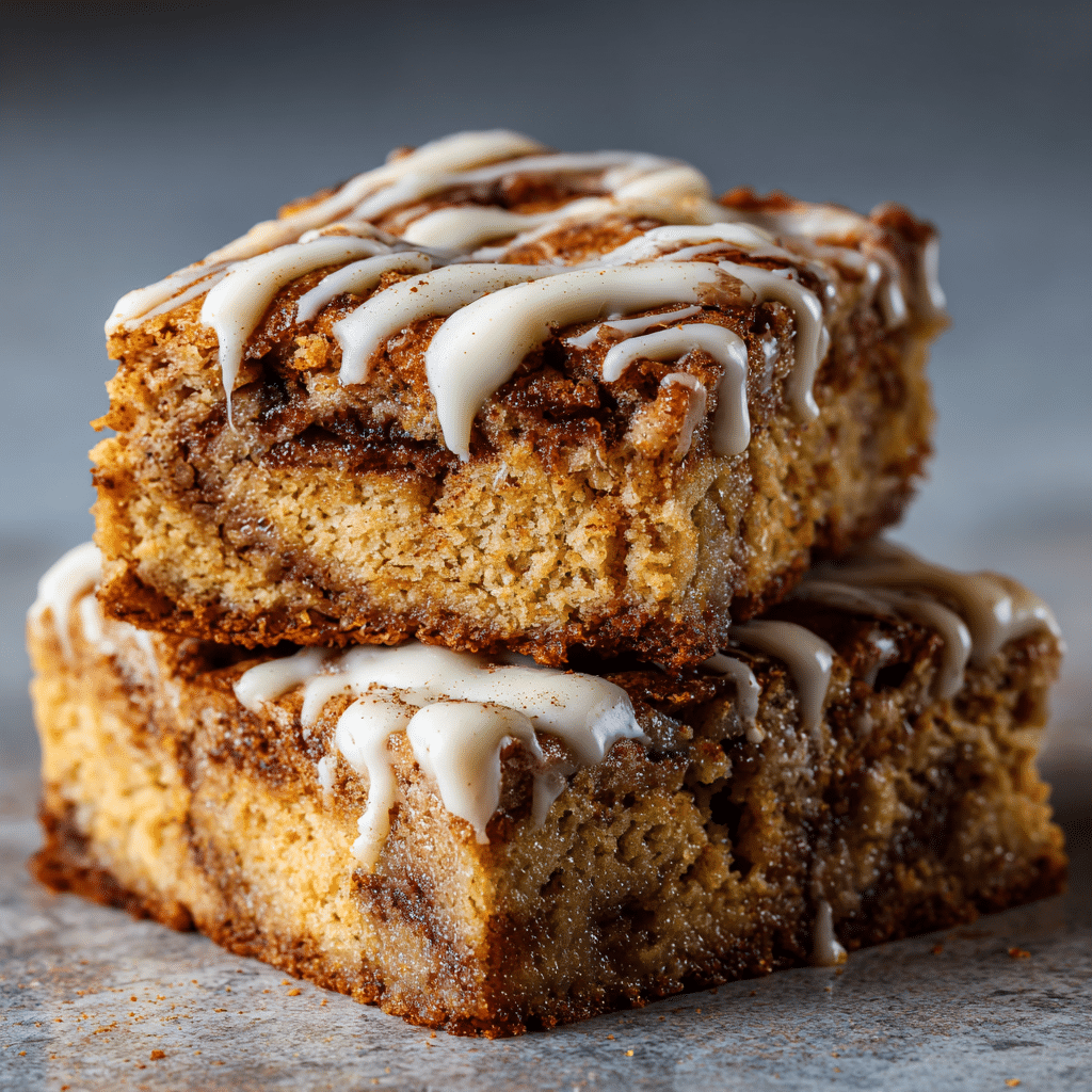 Paleo Cinnamon Roll Blondies