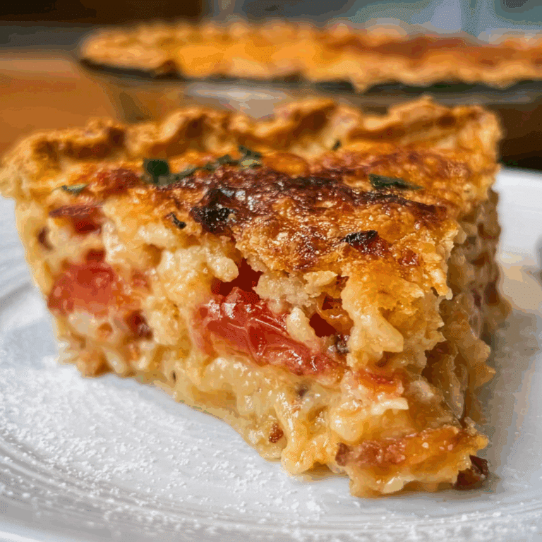 Bacon Onion Tomato Pie