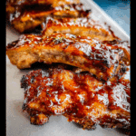 BBQ Ribs Glazed With Smoky Honey Sauce