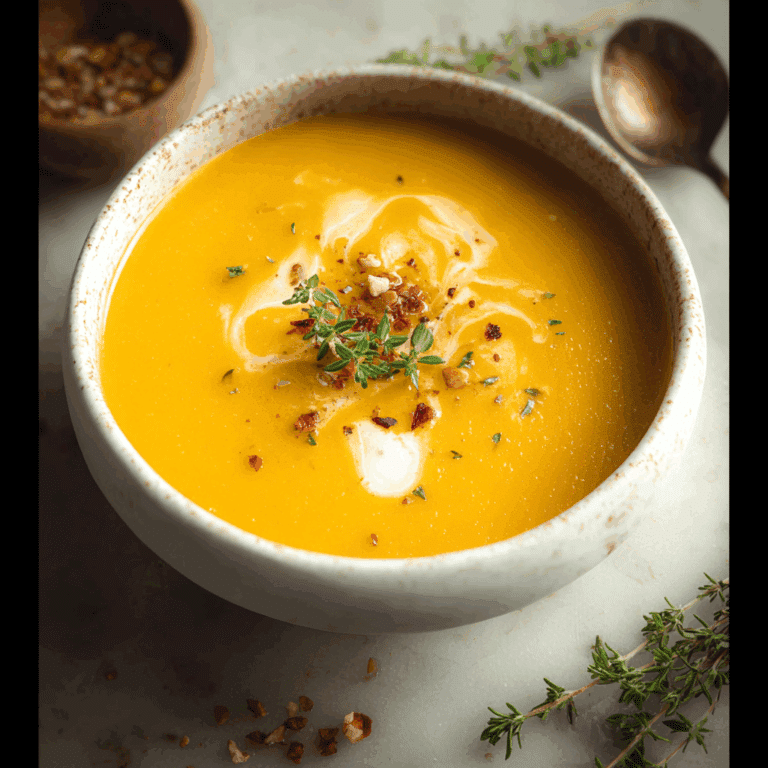 Butternut Squash and Apple Soup