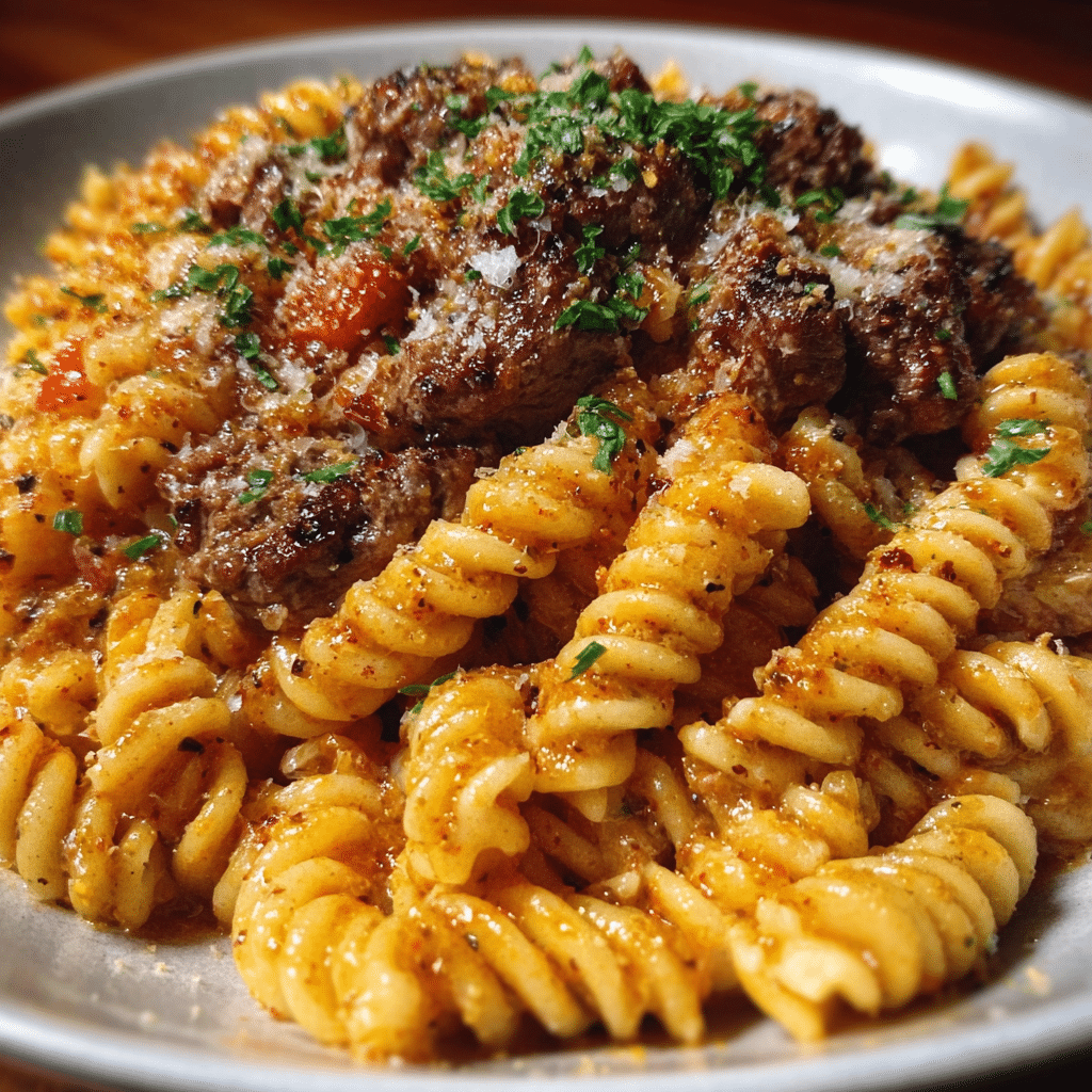 Cajun Beef with Rotini