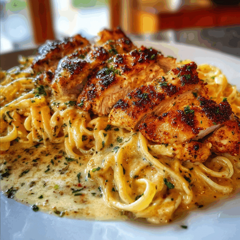 Cajun Garlic Butter Chicken Linguine with Parmesan Sauce