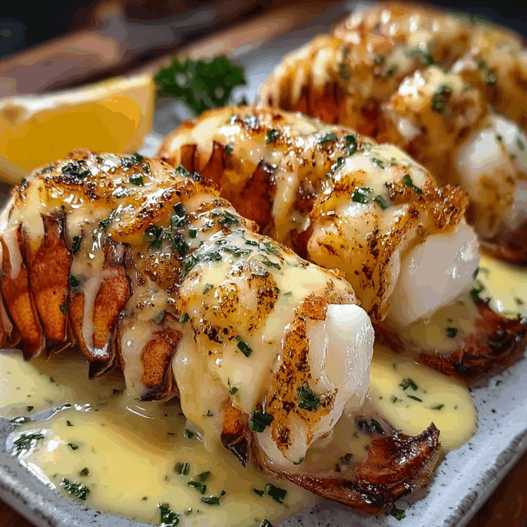 Creamy Garlic Lobster Tails