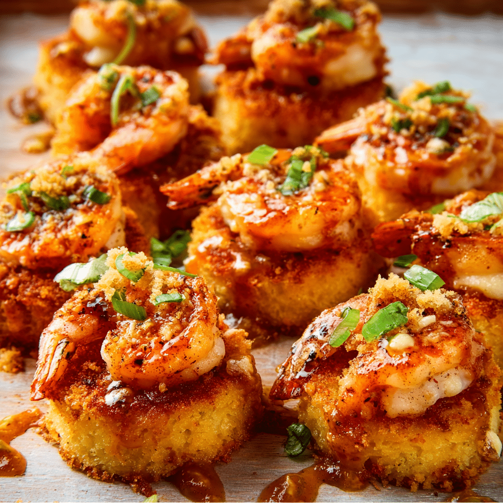 Crispy Cheesy Shrimp and Grits Bites
