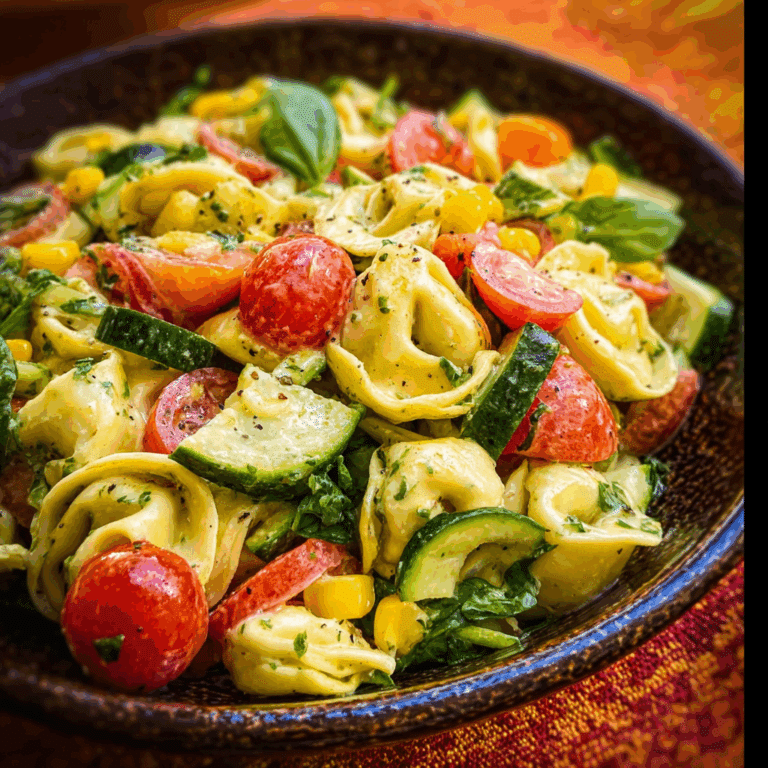 Garden Tortellini Pasta Salad