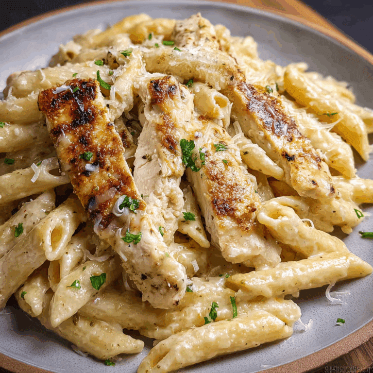 Garlic Parmesan Chicken Penne