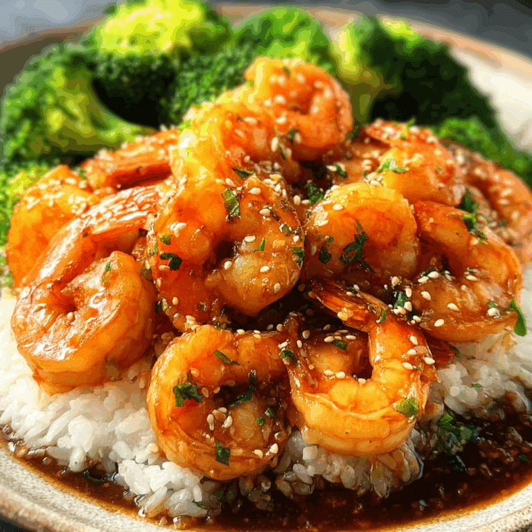Honey Garlic Shrimp Stirfry