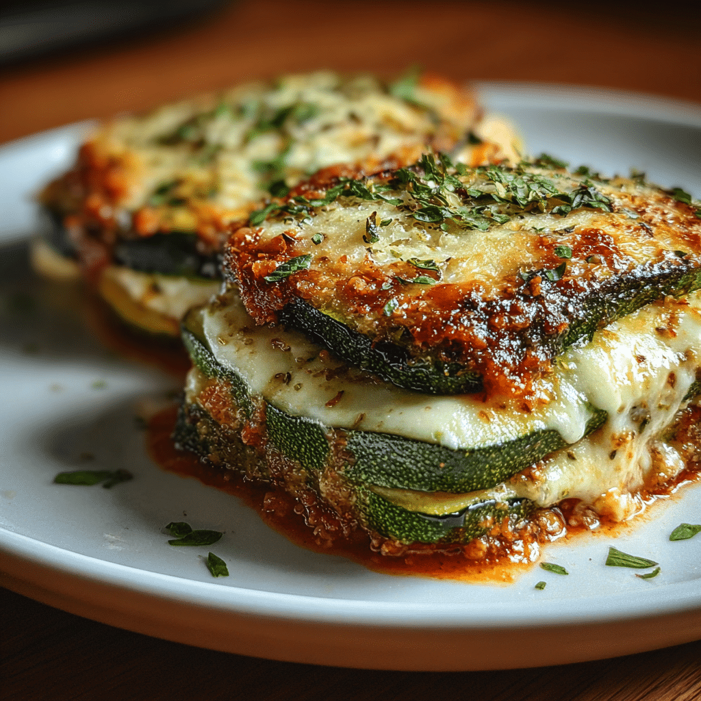 Layered Zucchini Ricotta Melts