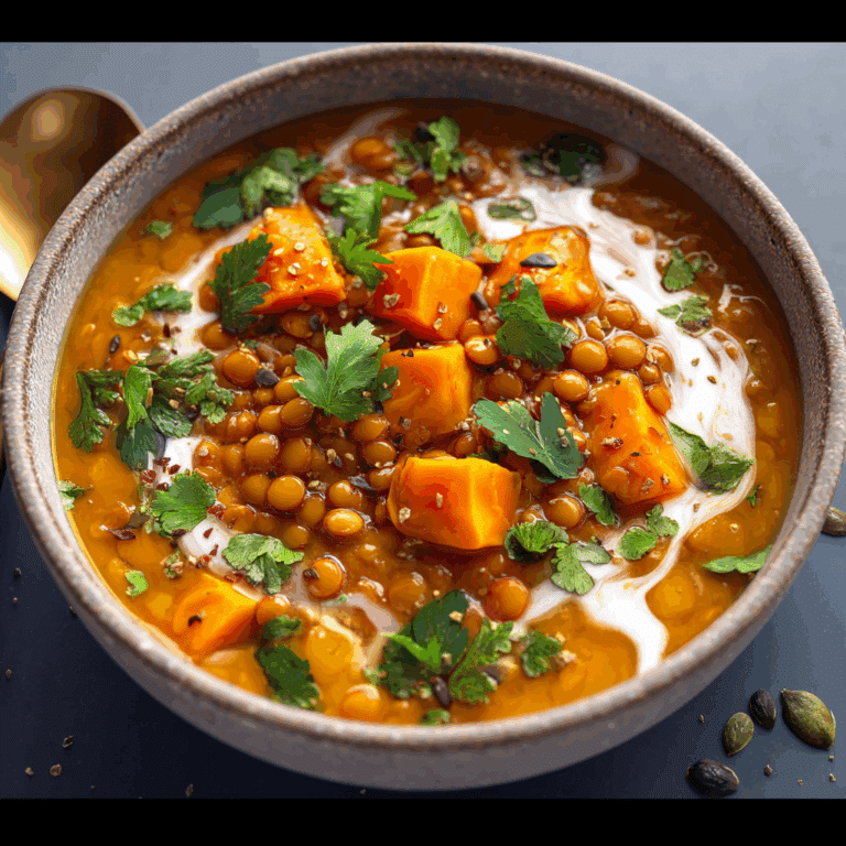 Lentil and Sweet Potato Soup