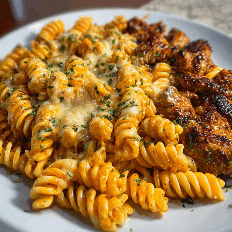 Mozzarella Rotini with Spicy Cajun Beef and Velveeta Sauce