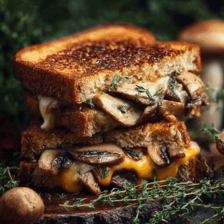 Mushroom Grilled Cheese Sandwich