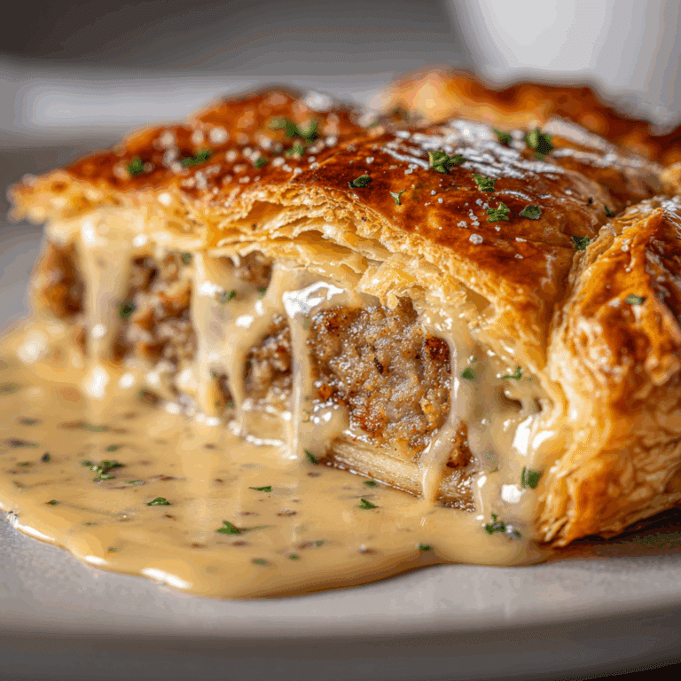 Sausage Gravy Puff Pie