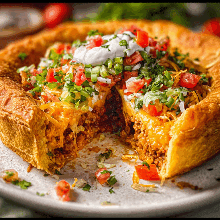 Surprise Taco Pie – The surprise is the crust!