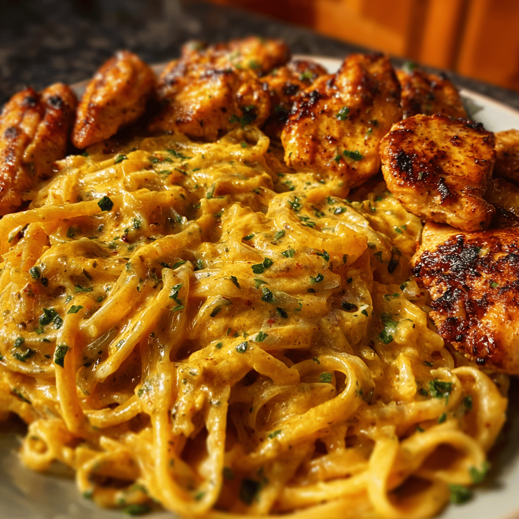 Velveeta Chicken Linguine with Spicy Cajun Alfredo