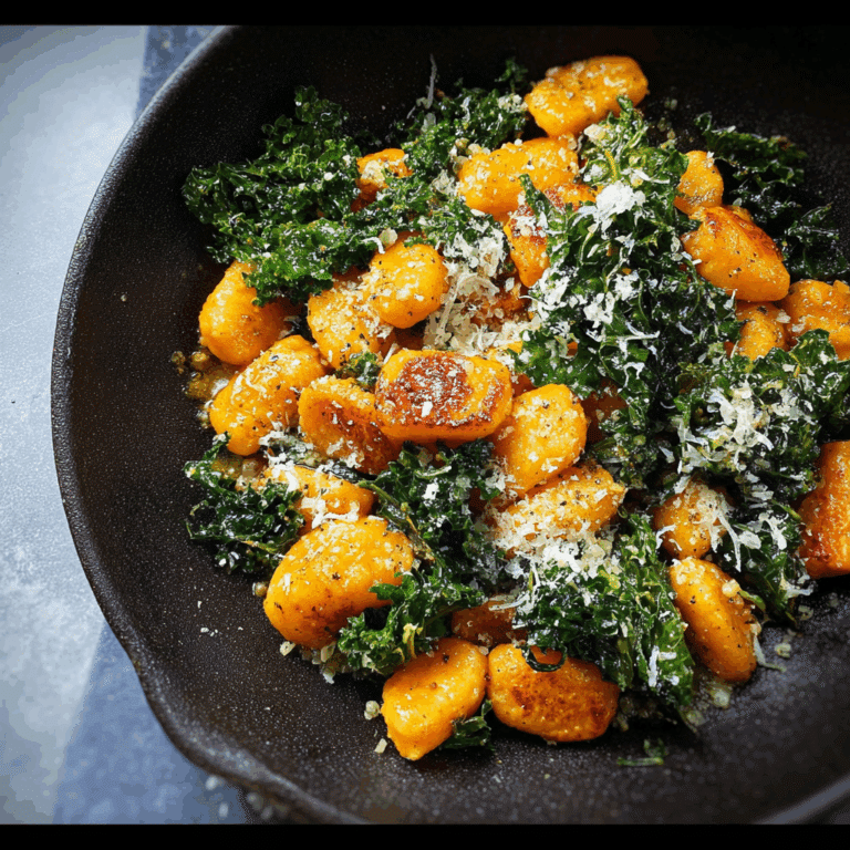 Butternut Squash Gnocchi with Kale