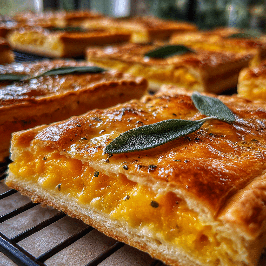 Butternut Squash Puff Pastry Tart with Brown Butter and Sage