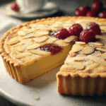 Cherry Bakewell Tart with Almonds