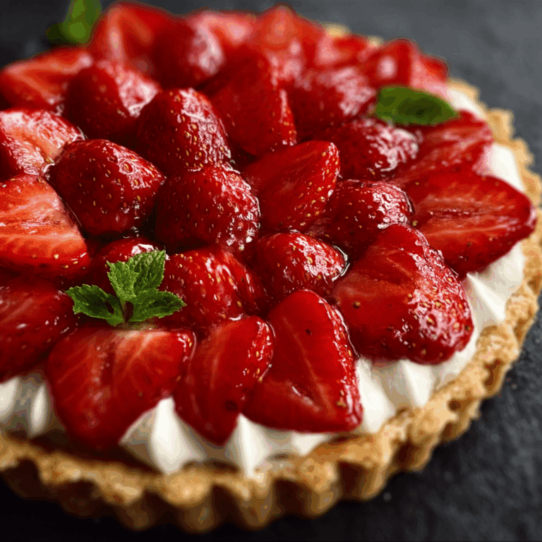 Fresh Strawberry Tart with Creamy Filling